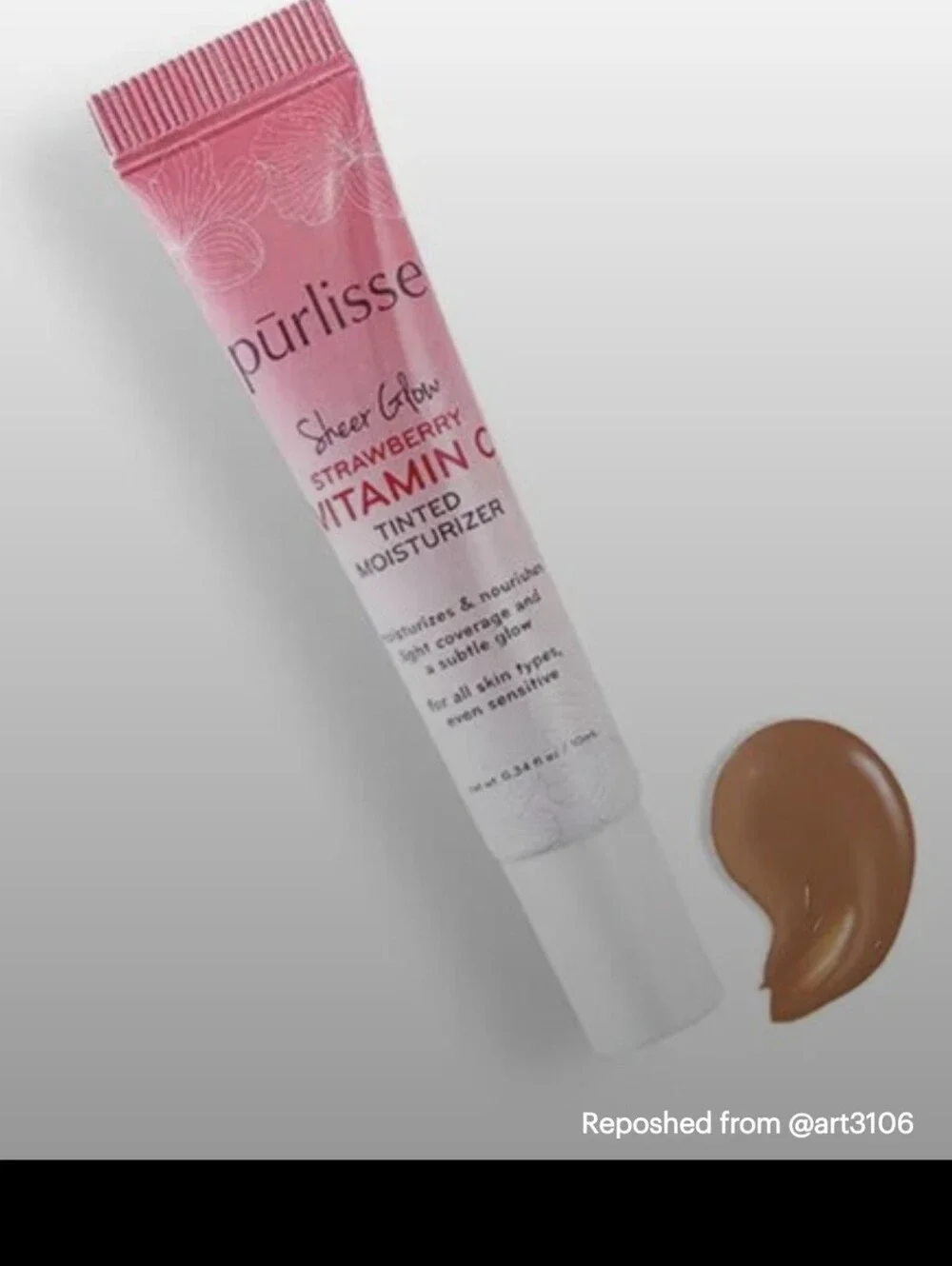 Purlisse Sheer Glow Vitamin C Tinted Moisturizer Tan Deep Mini x2 New